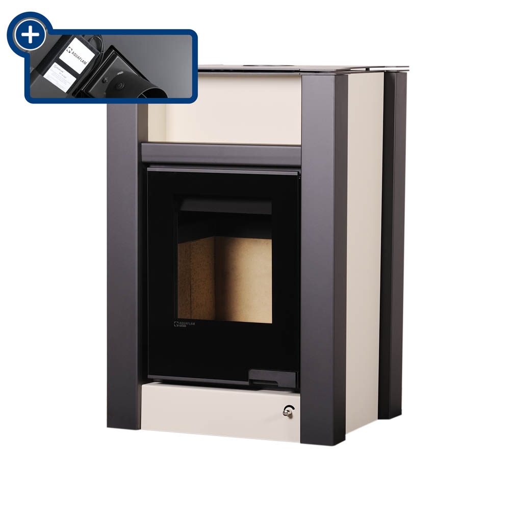 Krbové kachle ® - LEND 11/5kW krémová, elektronická regulácia