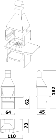 Zahradný krb Laguna