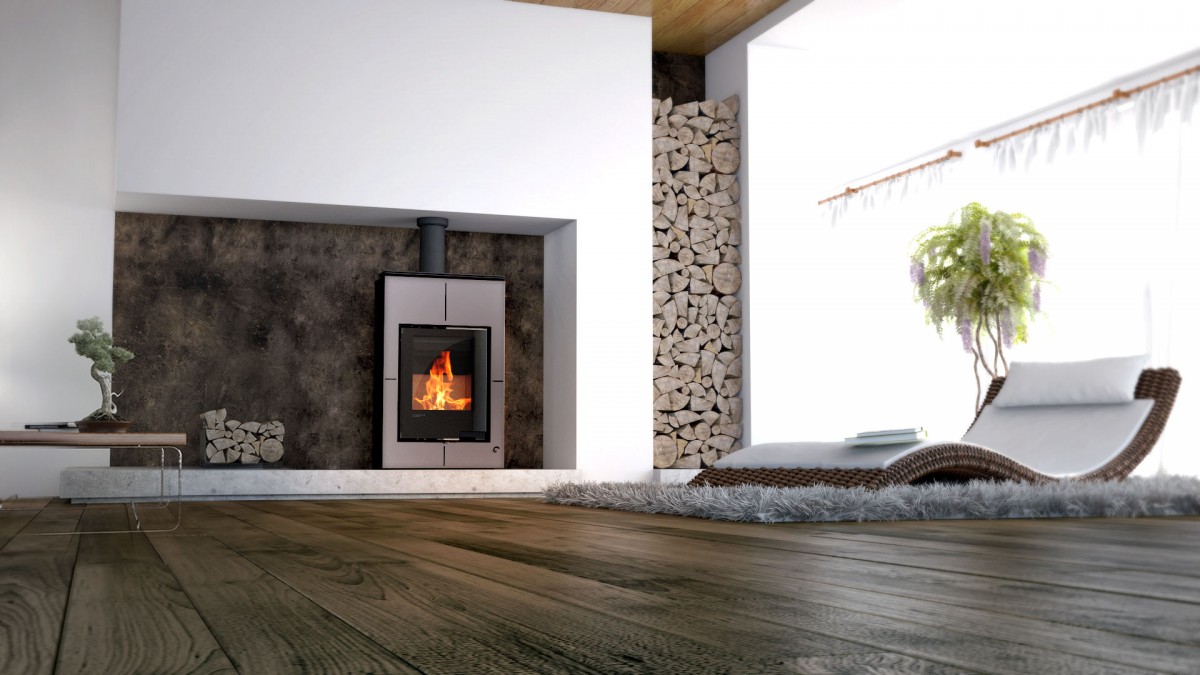 Krbové kachle AQUAFLAM VARIO ® - SAPORO 11/5kW šedá
