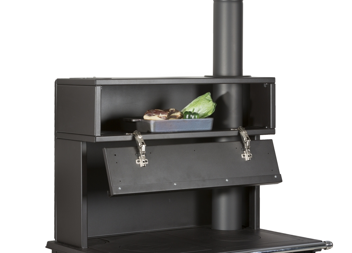 Globe-Fire ALHENA liatinový sporák krémový pravý