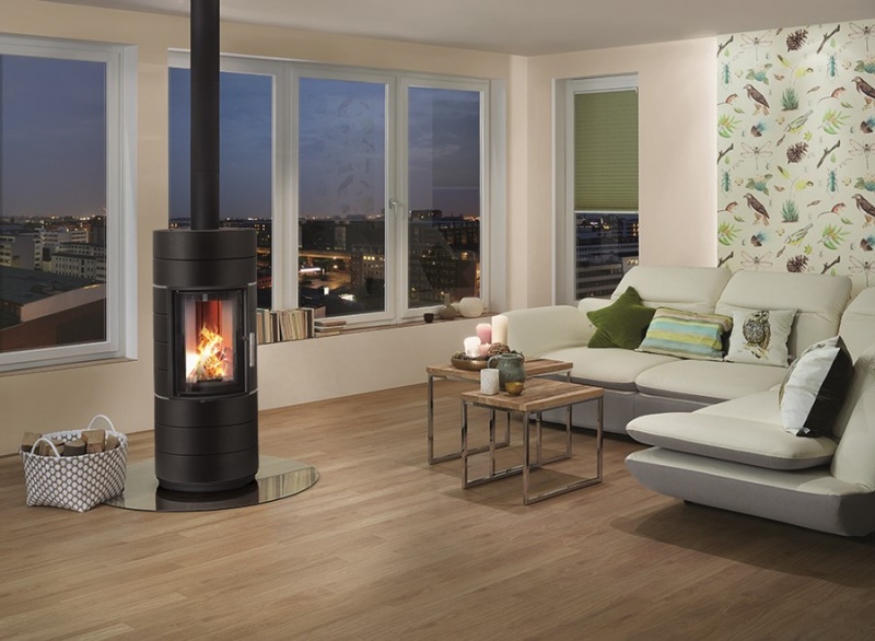 LEDA COLONA LITE S liatinové krbové kachle čierny matný lak