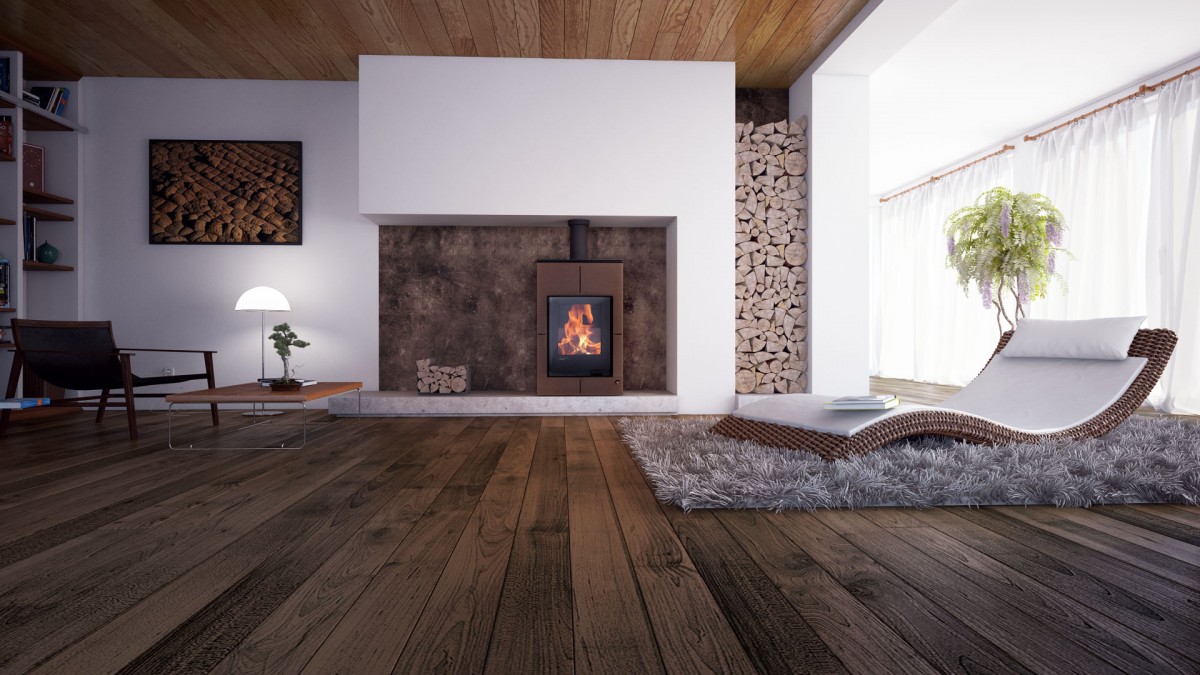 Krbové kachle AQUAFLAM VARIO ® - SAPORO 11/5kW hnedá - zamatová