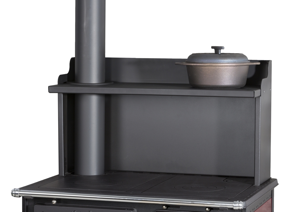 Globe-Fire ALHENA liatinový sporák bordový pravý