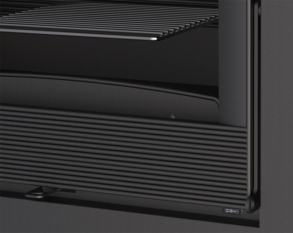 BRONPI VERSALLES-C VISION závesné krbové kachle s bočným presklením