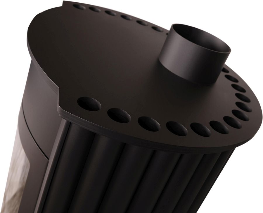 MASTERFLAMME krbové kachle Medie II čierne