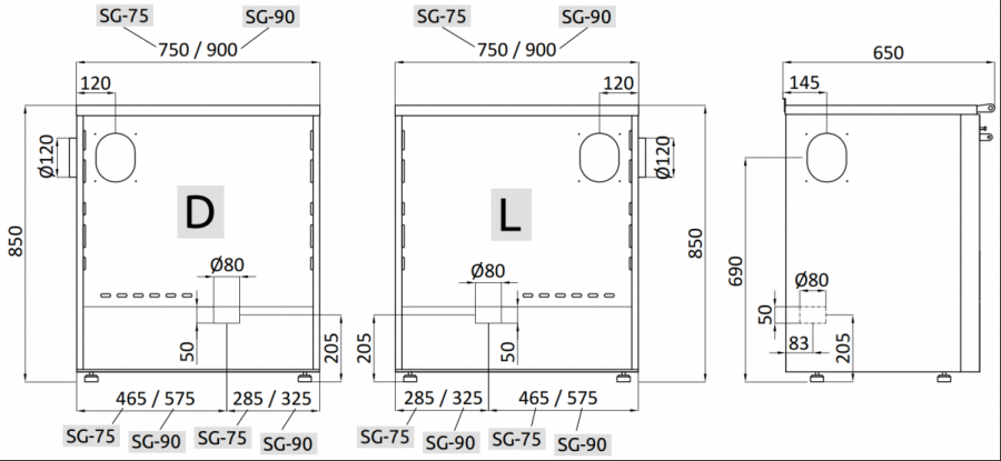 Senko SG-90 béžový pravý