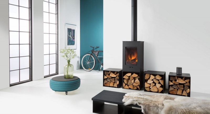 Wanders ELM krbové kachle s drevníkom M/L