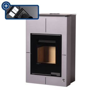 Krbové kachle AQUAFLAM VARIO ® - SAPORO 11/7kW šedá, elektronická regulácia