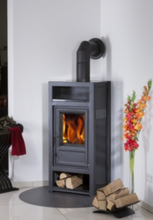 Globe-Fire LUNA II H Schwarz liatinové krbové kachle